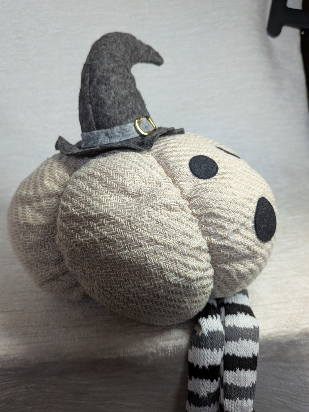 Halloween Pumpkin and Ghost Plushes- Shelf Sitters Fireplace mantel Decor - Picture 11 of 16